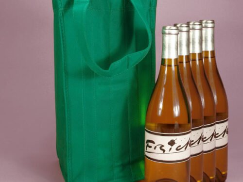 PP Non woven Wine Bag Green