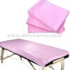 disposable nonwoven sheet pink (2) Disposable Spa Non woven Bed Sheets Pink