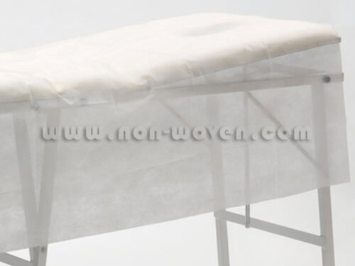disposable spa bed covers white