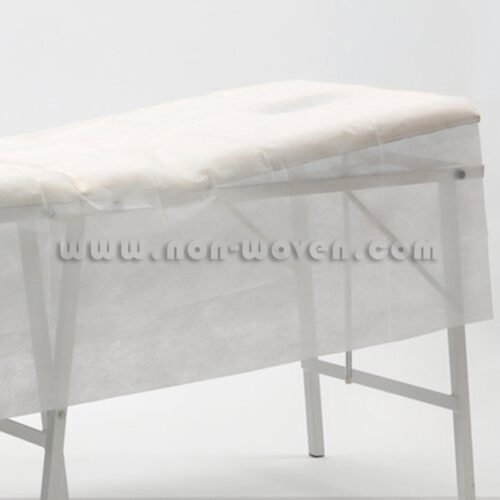 disposable spa bed covers white