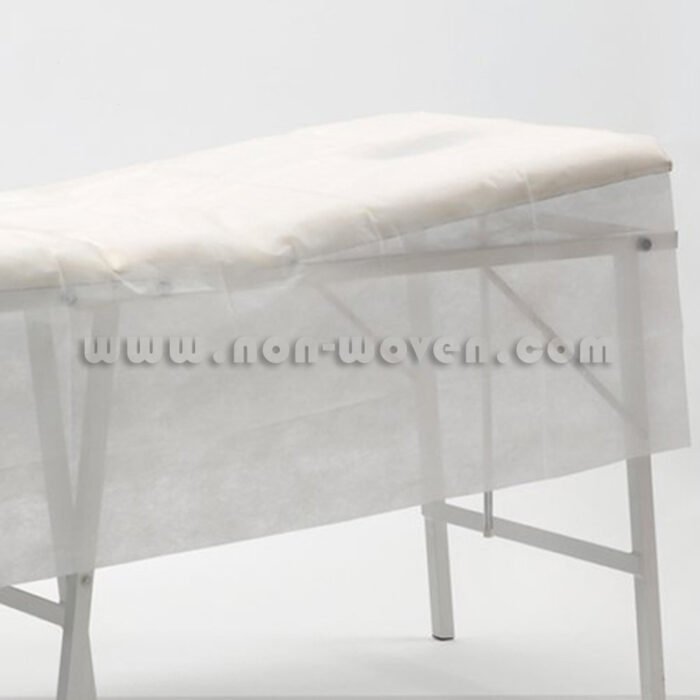 disposable spa bed covers white