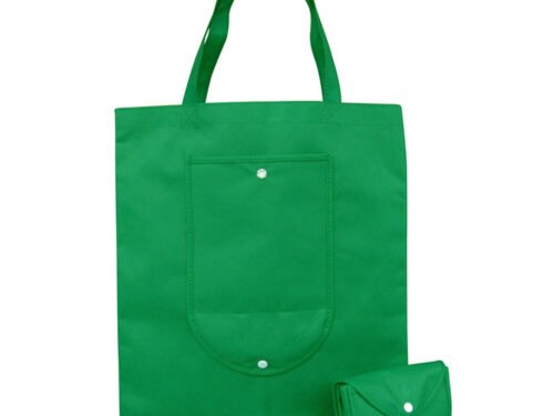 PP Spunbond Foldable Non woven Bag Green