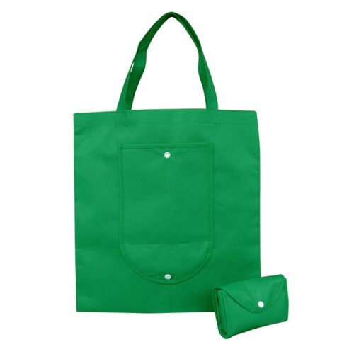 PP Spunbond Foldable Non woven Bag Green