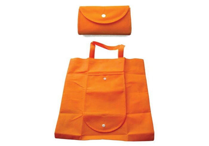 Foldable Nonwoven Shopping Bag Orange