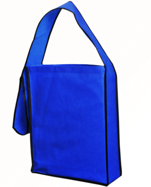 PP Spunbond Nonwoven Sling Bag Blue