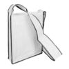 PP Spunbond Nonwoven Shoulder Bag White