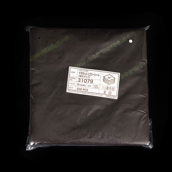 Disposable Brown Headrest Covers For Massage - Image 2
