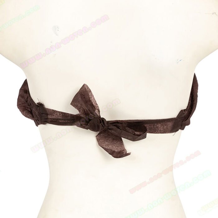Disposable PP Non woven Bra Brown - Image 3