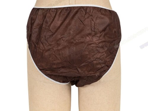 Spunbond Nonwoven Disposable Briefs Brown