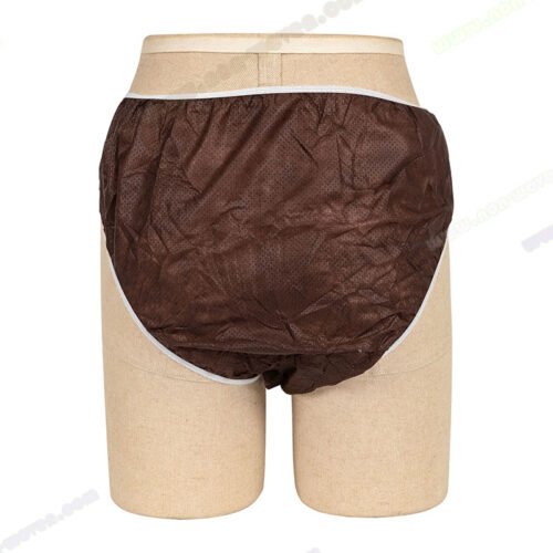 Spunbond Nonwoven Disposable Briefs Brown