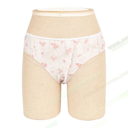 Pink Printed Non-woven Disposable Briefs