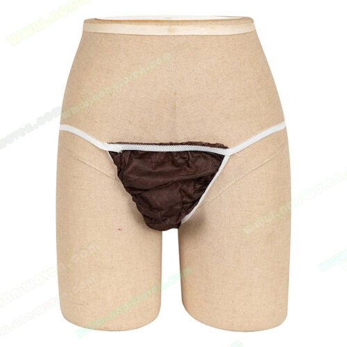 100% PP Spunbond Non woven Disposable Thongs Brown